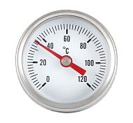 Термометр фронтальный хром  
